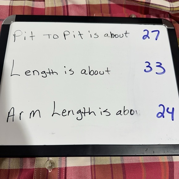 Wrangler Men Sz L Twenty X Western Red/ Tan Plaid Long Sleeve Button Down Shirt - Picture 6 of 7